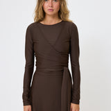 Chloe Wrap Around - Brown