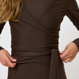 Chloe Wrap Around - Brown