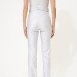White Glitter Pants