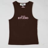 BB Rib Tank Brown/Pink