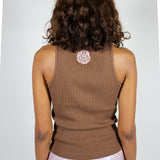 BB Rib Tank Brown/Pink