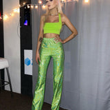 Green Glitter Pants